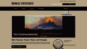 What Bibleodyssey.org website looked like in 2020 (3 years ago)