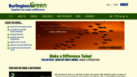 What Burlingtongreen.org website looked like in 2020 (3 years ago)