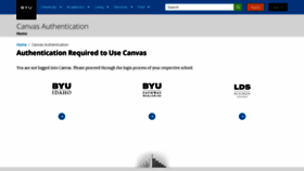 What Byui.instructure.com website looked like in 2020 (3 years ago)