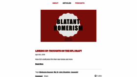 What Blatanthomerism.com website looked like in 2020 (3 years ago)