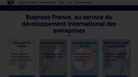 What Businessfrance.fr website looked like in 2020 (3 years ago)