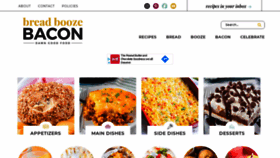 What Breadboozebacon.com website looked like in 2020 (3 years ago)