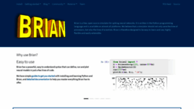 What Briansimulator.org website looked like in 2020 (3 years ago)