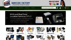 What Barcodefactory.com website looked like in 2020 (3 years ago)