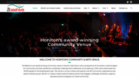What Beehivehoniton.co.uk website looked like in 2020 (3 years ago)