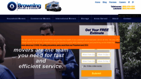 What Browningmoving.com website looked like in 2020 (3 years ago)