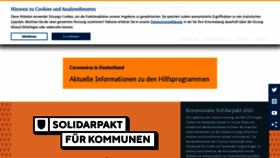 What Bundesfinanzministerium.de website looked like in 2020 (3 years ago)