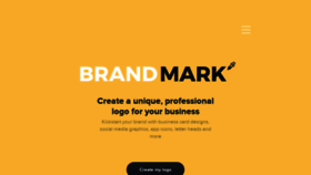What Brandmark.io website looked like in 2020 (3 years ago)