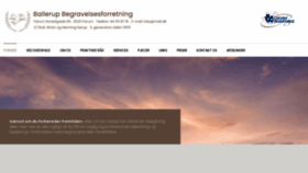 What Ballerupbegravelser.dk website looked like in 2020 (3 years ago)
