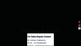What Bansalcement.com website looked like in 2020 (3 years ago)