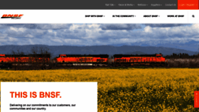 What Bnsf.com website looked like in 2020 (3 years ago)