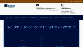 What Babcock.edu.ng website looked like in 2020 (3 years ago)
