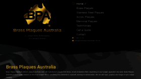 What Brassplaquesaustralia.com.au website looked like in 2020 (3 years ago)