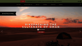 What Bikepacking.com website looked like in 2020 (3 years ago)