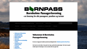 What Bornholms-passagerforening.dk website looked like in 2020 (3 years ago)