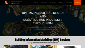 What Bim4dservices.com website looked like in 2020 (3 years ago)