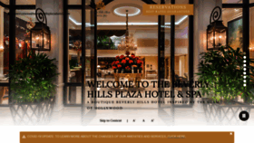 What Beverlyhillsplazahotel.com website looked like in 2020 (3 years ago)