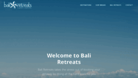 What Baliretreats.com.au website looked like in 2020 (3 years ago)