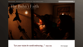 What Bahai.org website looked like in 2020 (5 years ago)