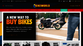 What Bikeworld.ie website looked like in 2020 (5 years ago)
