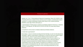 What Barbarazalewska.pl website looked like in 2020 (3 years ago)
