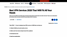 What Bestvpnservice.com website looked like in 2020 (3 years ago)