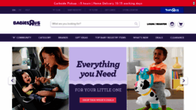 What Babiesrus.ca website looked like in 2020 (3 years ago)