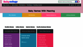What Babynology.com website looked like in 2020 (3 years ago)