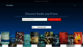 What Bookbub.com website looked like in 2020 (3 years ago)