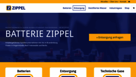 What Batterie-zippel.de website looked like in 2020 (4 years ago)