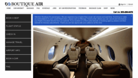 What Boutiqueair.com website looked like in 2020 (3 years ago)