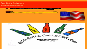 What Beerbottlecollector.com website looked like in 2020 (3 years ago)