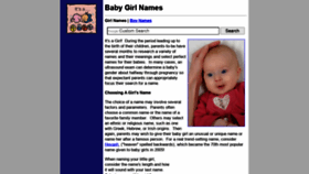 What Baby-girl-names.org website looked like in 2020 (3 years ago)