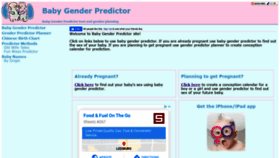 What Babygendertool.com website looked like in 2020 (3 years ago)