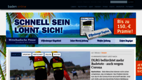 What Baden-online.de website looked like in 2020 (5 years ago)