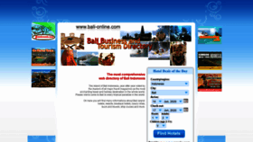 What Bali-online.com website looked like in 2020 (3 years ago)