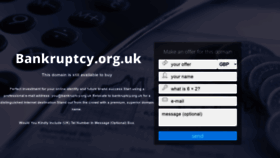 What Bankruptcy.org.uk website looked like in 2020 (5 years ago)