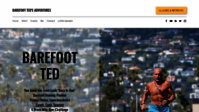 What Barefootted.com website looked like in 2020 (3 years ago)