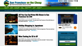 What Bayareaonthecheap.com website looked like in 2020 (3 years ago)