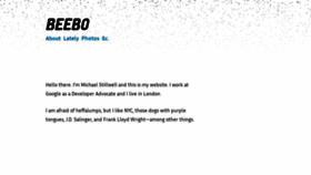 What Beebo.org website looked like in 2020 (3 years ago)