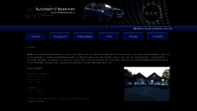 What Beekmanautos.nl website looked like in 2020 (3 years ago)
