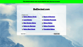 What Beelected.com website looked like in 2020 (3 years ago)