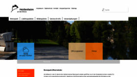 What Brenzpark.de website looked like in 2020 (3 years ago)