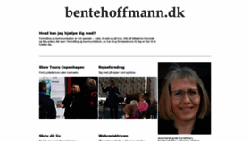 What Bentehoffmann.dk website looked like in 2020 (3 years ago)