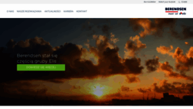 What Berendsen.pl website looked like in 2020 (3 years ago)
