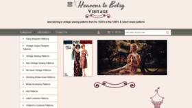 What Betsyvintage.com website looked like in 2020 (3 years ago)