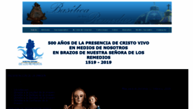 What Basilicadelosremedios.com website looked like in 2020 (3 years ago)