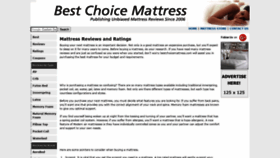 What Bestchoicemattress.com website looked like in 2020 (3 years ago)