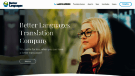 What Betterlanguages.com website looked like in 2020 (3 years ago)