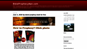 What Bibleprophecyman.com website looked like in 2020 (3 years ago)